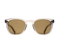 Saint Laurent Round Unisex Transparent Beige Brown SL28 - One Size