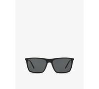 Saint Laurent Saint Laurent Sl 668 Rectangle-Frame Acetate Sunglasses Black
