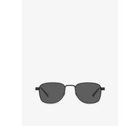 Saint Laurent Saint Laurent Sl 741 Rectangular-Frame Metal Sunglasses Black