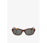 Saint Laurent Saint Laurent Sl M172 Rectangle-Frame Acetate Sunglasses Brown