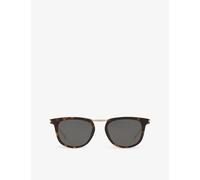 Saint Laurent Saint Laurent Ys000620 SL 753 Round-Frame Acetate Sunglasses Brown