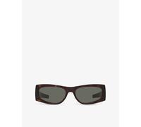 Saint Laurent Saint Laurent Ys000621 SL M140 Rectangle-Frame Acetate Sunglasses Brown