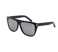 SAINT LAURENT SL 1 001 Unisex Sunglasses Plastic Black Oversize