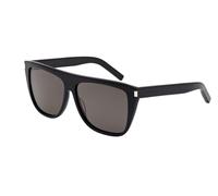 SAINT LAURENT SL 1 002 Unisex Sunglasses Acetate Black Grey Oversize