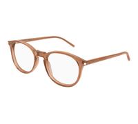 SAINT LAURENT SL 106 027 Unisex Optical frames Acetate Brown Transparent Round