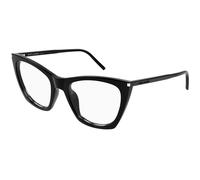 SAINT LAURENT SL 214 KATE THIN OPT 001 Woman Optical frames Acetate Black Transparent Cat Eye