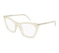 SAINT LAURENT SL 214 KATE THIN OPT 007 Woman Optical frames Acetate Yellow Transparent Cat Eye