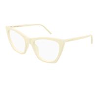 SAINT LAURENT SL 214 KATE THIN OPT 008 Woman Optical frames Acetate Ivory Transparent Cat Eye
