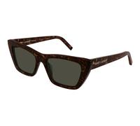 SAINT LAURENT SL 276 MICA 033 Woman Sunglasses Acetate Havana Grey Squared Normal