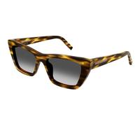 SAINT LAURENT SL 276 MICA 042 Woman Sunglasses Acetate Havana Grey Squared Normal Shaded