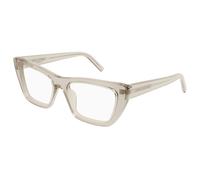 SAINT LAURENT SL 276 MICA OPT 007 Woman Optical frames Acetate Yellow Transparent Cat Eye