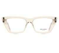 SAINT LAURENT SL 276 MICA OPT 005 Woman Optical frames Acetate Beige Transparent Cat Eye