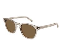 SAINT LAURENT SL 28 047 Unisex Sunglasses Acetate Beige Brown Squared