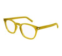 SAINT LAURENT SL 28 OPT 013 Unisex Optical frames Acetate Yellow Transparent Round