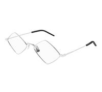 SAINT LAURENT SL 302 LISA OPT 002 Woman Optical frames Metal Silver Transparent Geometric ["Antiriflesso"]