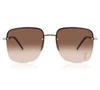 Gold/Brown Shaded Sunglasses SL 312 M - female - Saint Laurent - Sunglasses - Yellow - 58 MM - Accessories 58 MM