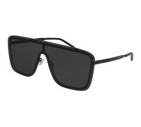 SAINT LAURENT SL 364 MASK 002 Unisex Sunglasses Metal Black Black Squared Normal