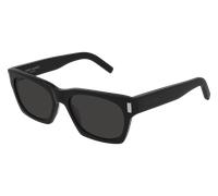 SAINT LAURENT SL 402 001 Unisex Sunglasses Acetate Black Black Squared Normal
