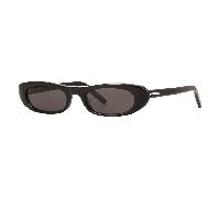 Saint Laurent Women's Rectangle Shiny Black Grey SL557