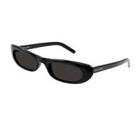 SAINT LAURENT SL 557 SHADE 001 Woman Sunglasses Acetate Black Black Round Normal