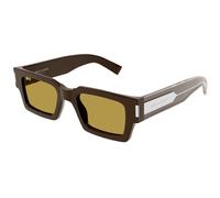 SAINT LAURENT SL 572 007 Unisex Sunglasses Acetate Brown Brown Squared
