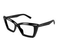 SAINT LAURENT SL 657 OPT 001 Woman Optical frames Acetate Black Transparent Cat Eye