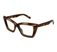 SAINT LAURENT SL 657 OPT 002 Woman Optical frames Acetate Havana Transparent Cat Eye