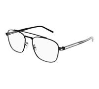 SAINT LAURENT SL 665 OPT 001 Unisex Optical frames Metal Black Transparent Pilot