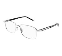 SAINT LAURENT SL 666 004 Unisex Optical frames Metal Silver Transparent Squared
