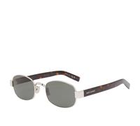SAINT LAURENT Unisex SAINT LAURENT SL 706 002 Sunglasses Metal Silver Grey Round