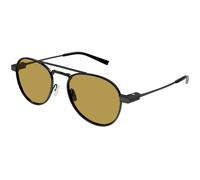 SAINT LAURENT SL 708 004 Man Sunglasses Metal Ruthenium Brown Round