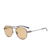 Saint Laurent SL 708 Sunglasses Ruthenium/Brown One Size