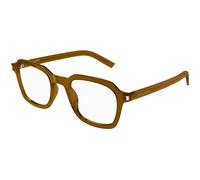 SAINT LAURENT SL 715 SLIM OPT 005 Unisex Optical frames Acetate Brown Transparent Squared