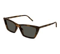 SAINT LAURENT SL 737 MICA THIN 003 Woman Sunglasses Acetate Havana Grey Squared