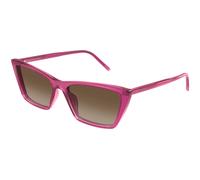 SAINT LAURENT SL 737 MICA THIN 006 Woman Sunglasses Acetate Pink Green Squared