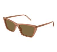 Saint Laurent SL 737 MICA THIN 009 Womenâs Sunglasses Brown Size 54