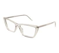 SAINT LAURENT SL 737 MICA THIN OPT 004 Woman Optical frames Acetate Beige Transparent Squared