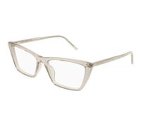 SAINT LAURENT SL 737 MICA THIN OPT 005 Woman Optical frames Acetate Yellow Transparent Squared
