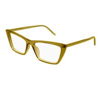 SAINT LAURENT SL 737 MICA THIN OPT 006 Woman Optical frames Acetate Green Transparent Squared