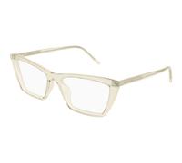 SAINT LAURENT SL 737 MICA THIN OPT 007 Woman Optical frames Acetate Yellow Transparent Squared
