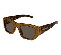 SAINT LAURENT SL 740 002 Woman Sunglasses Acetate Brown Brown Squared