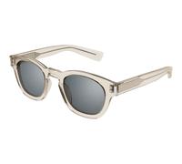 SAINT LAURENT SL 746 004 Unisex Sunglasses Acetate Beige Silver Round