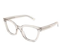 SAINT LAURENT SL 748 004 Woman Optical frames Acetate Beige Transparent Cat Eye