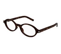 SAINT LAURENT SL 751 JEANNE OPT 002 Woman Optical frames Acetate Havana Transparent Round