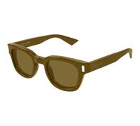 SAINT LAURENT SL 838 007 Unisex Sunglasses Acetate Brown Brown Round