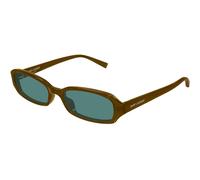 SAINT LAURENT SL 872 ERIN 007 Woman Sunglasses Acetate Brown Green Round