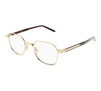 SAINT LAURENT SL 883 003 Unisex Optical frames Metal Gold Transparent Round