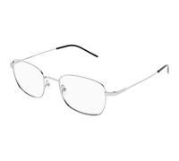 SAINT LAURENT SL 887 002 Unisex Optical frames Metal Silver Transparent Round