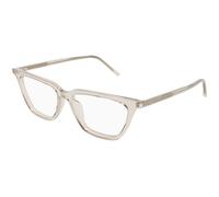 SAINT LAURENT SL 889 SULPICE THIN OPT 004 Woman Optical frames Acetate Beige Transparent Cat Eye