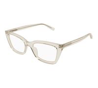 SAINT LAURENT SL 911 004 Woman Optical frames Acetate Beige Transparent Cat Eye